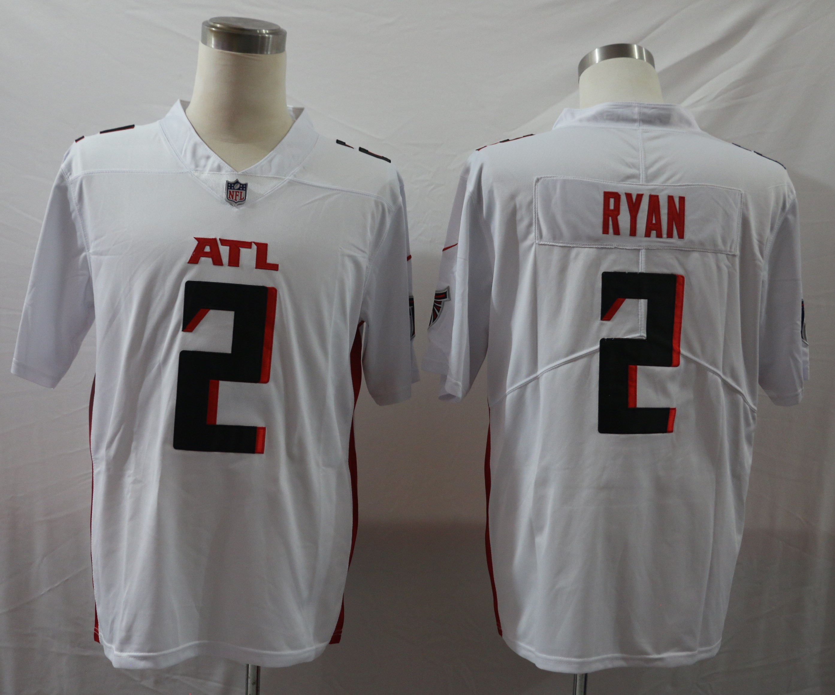 Men's Atlanta Falcons Matt Ryan #2 White Jersey